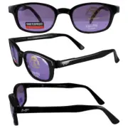MF LOCKDOWN MOTORCYCLE SUNGLASSES BLACK FRAMES PURPLE LENS WITH FREE POUCH KD'S