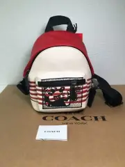 NWT Coach C6910 Disney Mickey Mouse X Keith Haring Small West Backpack Crossbody