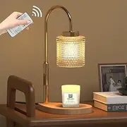 Candle Warmer Lamp with Dimmer and Remote, Elegant Electric Candle Warmer with Timer, Bedroom Home Decor, Hight Adjustable Wax Melt Warmer for Jar Candles, for Mom,Her/Him