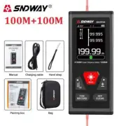 Laser Rangefinder 60M 100M Digital Rechargeable Distance Meter with Level Bubble