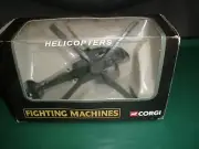 NEW BAD BOX CORGI FIGHTING MACHINES AH-64D APACHE LONGBOW HELICOPTER (T77)