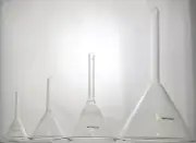 Laboratory Glass Filter Funnels, Soda Lime Glass, 4 Sizes on base diameter