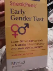 SneakPeek Fast Track At Home Gender Test Kit NIB Sealed Exp 10/24/2025