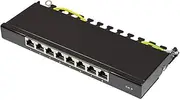 Good Connections Patch Panel Black Tiefschwarz (RAL9005) 0,5HE - 8-Port