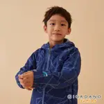 GIORDANO 童裝高機能連帽軟殼外套 - 62 方鈉石藍X聯邦藍