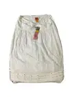 Tory Burch White Beaded Midi Peasant Skirt sz 10 NWT