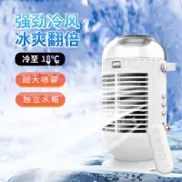 在飛比找樂天市場購物網優惠-2023新款噴霧加濕器風扇家用水冷空調扇桌面空氣加濕器小型冷