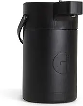 Hastings Collective Airpot Coffee Dispenser with Pump 2.5 Liter - Insulated Stainless Steel Thermal Coffee Carafe 12 Hour Hot/24 Hour Cold - Hot Beverage Dispenser for Water Coffee Tea (Black)