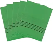 5 Pieces Exfoliating Glove Korean Asian Exfoliating Washcloth Italian Towel Double Sided Exfoliating Glove for Dead Skin Removal (Green)