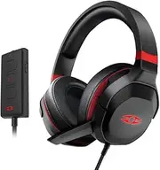 Rise Head-Mounted Gaming Headset 5 m Driver Unit 7.1 Virtual Surround Sound Ergonomic Design Detachable Microphone Black One Size
