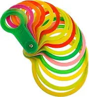 TOYANDONA 1Set Plastic Fruits Measuring Tool for Oranges Apples and Citrus Diameter Measuring Lap Easy to Use Color Coded for Quick Fruit Classification