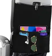 Airplane Tray Table Cover with Pocket Organizer | Seat Back Organizer & Storage for Personal Items | Travel Accessories | Perfect Travel Gift | Airplane Travel Essentials for Flying