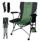 Oversized Portable Camping Chair Outdoor Heavy Duty Folding Chair w/ Cup Holder