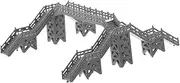 Gadpiparty Miniature Footbridge Ornament for Train Models Realistic Building for Sand Table Displays Enhances Scenic Value and Aesthetic Appeal for Home Decoration and DIY Craft Projects