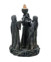Mother Maiden & Crone Backflow Incense Burner 18cm Nemesis Now