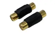(One Pair) ProCraft Gold Plated RCA Female to RCA Female Adapter (AG106-2X)