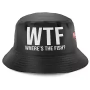 Fishing Gifts Men WTF Wheres The Fish Funny Bucket Hat Sun Cap Mens Gifts