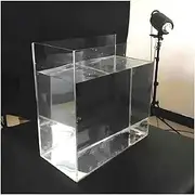 Photography Props Shooting Tray, Transparent Acrylic Storage Box, 5mm Thick Food and Cosmetic Product Shooting Props(40x20x40cm)