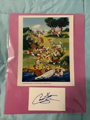 Scooby Doo Hanna Barbera Hand Signed Casey Kasem Card With Promotional Photo 197