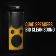 Portable 120W Bluetooth Speaker with Karaoke Mic, IPX4, RGB Lights, TWS Pairing