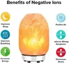 Himalayan Natural Glow Hand Carved Crystal Rock Salt Lamp+2 Night Lights,Dimmer