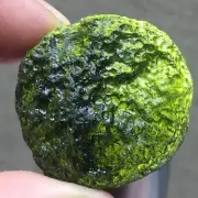 80.55Ct Genuine MOLDAVITE Czech Republic Certificate of Authenticity