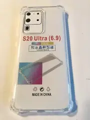 LOT of 2 Samsung s20 Ultra Soft Case Shockproof Corner Protection Clear