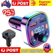 Wireless Bluetooth Car FM Transmitter Handsfree Kit MP3 Player Adapter Charger~