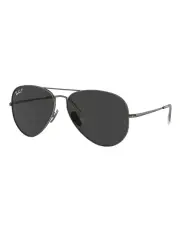 [Ray-Ban] Aviator Titanium Polarised Sunglasses in Grey