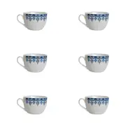 6x LVD Ceramic Tea/Coffee Mug Cup Sari Home/Kitchen Drinkware 14cm Assorted
