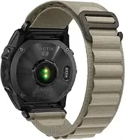 [PTLYE] 22mm 26mm Nylon Quick Fit Strap for Garmin Fenix 7X 8 7 Pro Fenix 6X 6 5X 5Plus Tactix 7 Forerunner 965 955 Enduro 3 2 Loop Band