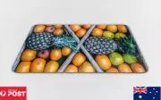 MOUSE PAD DESK MAT ANTI-SLIP|BLACK PINEAPPLE AND ORANGE FRUIT