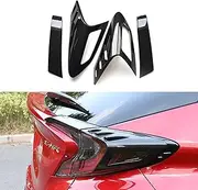 Tail Light Cover Trim Rear Taillight for Toyota C-HR CHR 2018 2019 2020 2021 2022, ABS Carbon Fiber, 4pcs