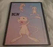 Mew Pokémon Faces Magazine Print Ad Framed 2000 8.5X11