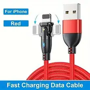180 Elbow Data Cable Rotating Charging Cable QC3.0 Fast Charging Protocol 3A5A Current Suitable For Type-C Android Phones