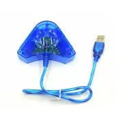 USB 2.0 To PS2 PS3 2 Port Plug Play Controller Adapter for Sony Playstation