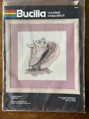 Conch Shell Cross Stitch Kit 8”x8” Bucilla 40257