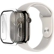 ScreenForce TemperedCurve 2-in-1 Screen Protector for Apple Watch Series 10 (46mm/clear)