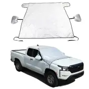 Silver Sun Shade Rain Snow Dust Shield Cover For Nissan Frontier 2022-2024 (for: Nissan)