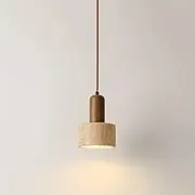 Modern Marble Pendant Light Ceiling Fixture Wood Kitchen Island Hanging Lamp(B)