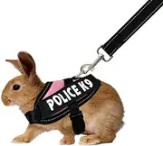 Vehomy Rabbit Harness with Leash for Bunny Rabbits Cats Small Animals (Pink)