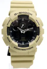 New Casio G-SHOCK Analog Digital Men Chrono Tan Watch 51mm GA100L-8A $110