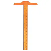 Plastic T Square Metric Ruler Cm Inch Double Side Scale Shaped Measuring Tool Measuring Tapes & Rulers