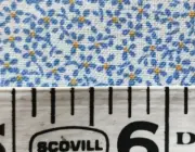 Miniature Dollhouse 1:12 Scale Blue Floral Fabric 9x 7.5" Clothes Drapes Flowers