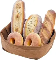 Meiwlong 5pcs Fake Seasame Bread Realistic Faux Food Set Baguette Doughnut Artificial Loaf Pastries DIY Decoration Christmas Wedding Photography Artwork