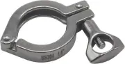 HFS(R) 1.5" Sanitary Tri Clamp, Single Pin Heavy Duty Tri Clover with Wing Nut