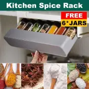 Kitchen Spice Organizer Rack Self-adhesive Storage Rack Under Shelf Punch free