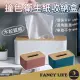 【FANCY LIFE】撞色衛生紙收納盒(面紙盒 衛生紙盒 紙巾盒 木質面紙盒 置物盒 餐巾紙盒 收納盒 桌面收納)