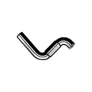 1 x Lower Radiator Hose 35 x 430mm for Ford Capri Convertible SA SAII SB 1.6L