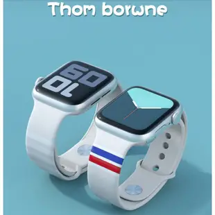 THOM BROWNE Apple Watch 錶帶 適用 iwatch 3 4 5 6 7 8 9 Ultra 2 S